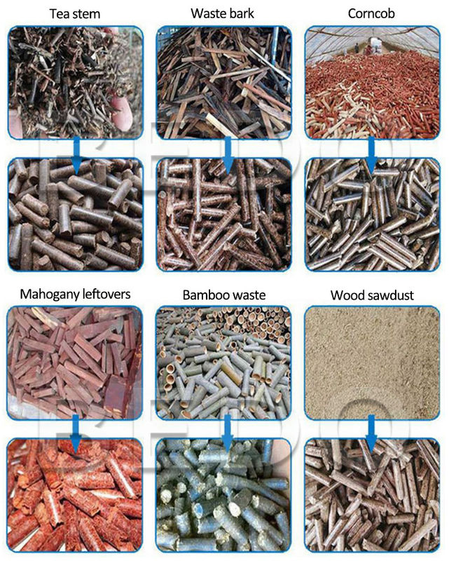 High Efficient Wood Pellet Production Machine High Power 90kw 380V