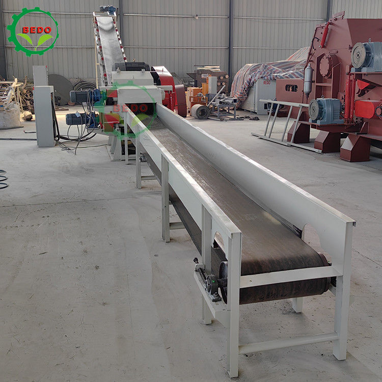 55KW 590rpm Wood Crusher Machine Commercial Wood Chipper Shredder