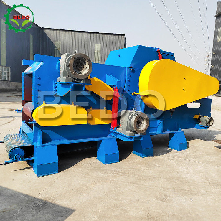 25~30t/h 380V 森林用木材切断機 18000kg 重量産業用太鼓切削機
