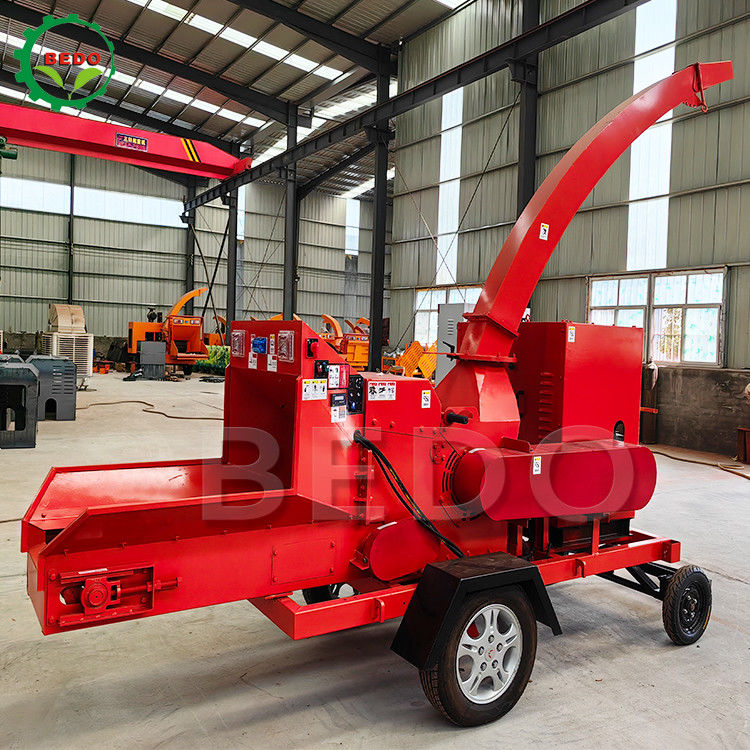 Small Community Forestry Wood Chipper Machine 32HP Diesel Portable Compact for Indonesia Village Cooperative Use