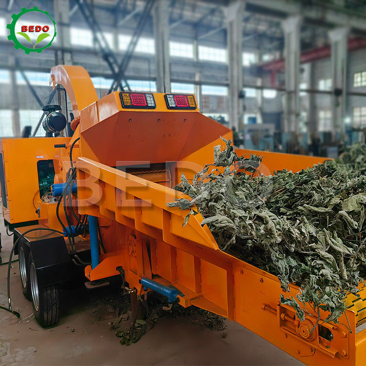 Strong Power Self-Feeding Garden Waste Leaves Tree Branch Shredder Machine