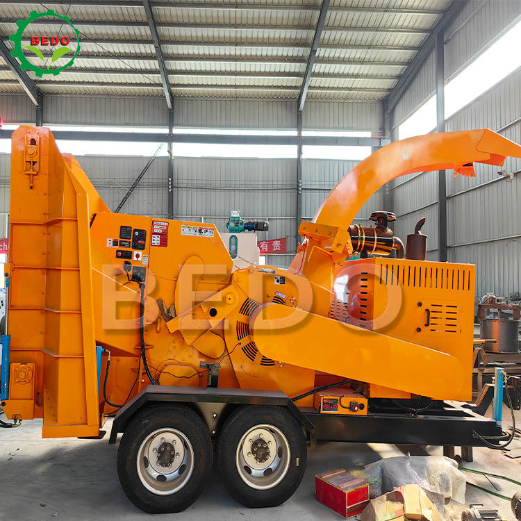 Strong Power Self-Feeding Garden Waste Leaves Tree Branch Shredder Machine