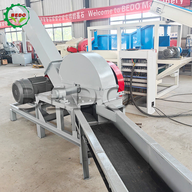 37kw 自給木材切断機 3-5t/h 容量 ドラム型 枝分割機