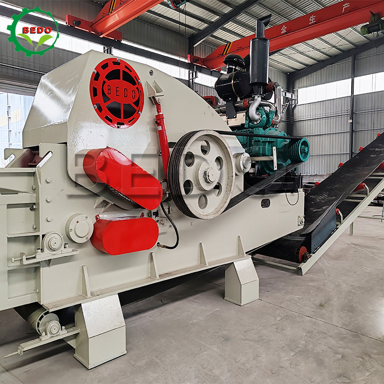フィードコンベヤー 235HP 水力モーター 木材切断機 700x400mm 入口ドラムタイプ 産業用スレッダー