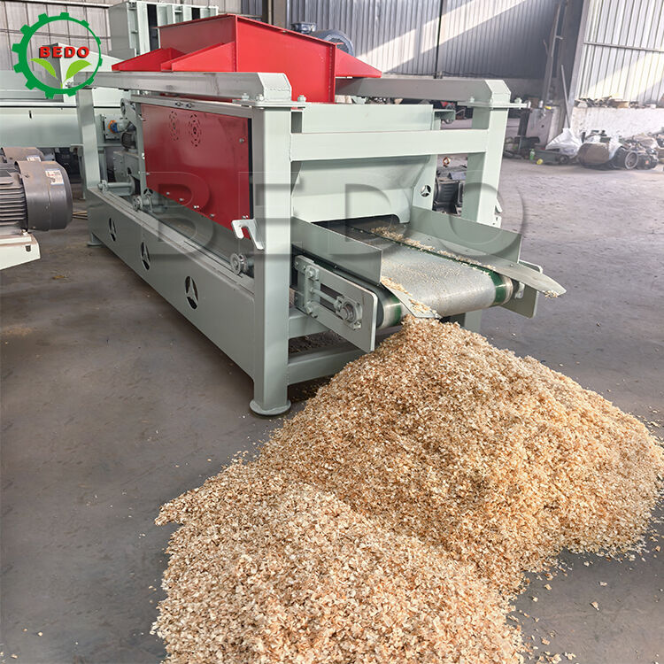1~10mm 調整可能な木材スライス機 7.5kw メインシャフト 800kg/h 生産能力