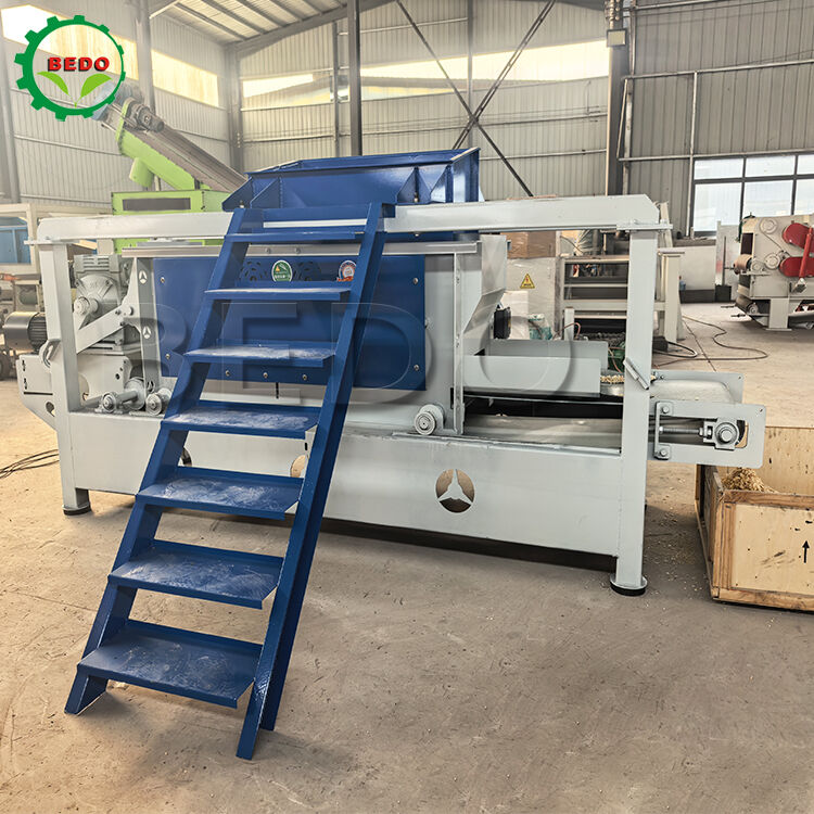 125mmローラー径 木材削り機 400-500 Kg/時 容量 自動運転