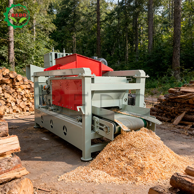 4kw ランニングパワー木の削りくず機械 400kg/h 容量の鉄骨フレームの耐久の木材処理装置