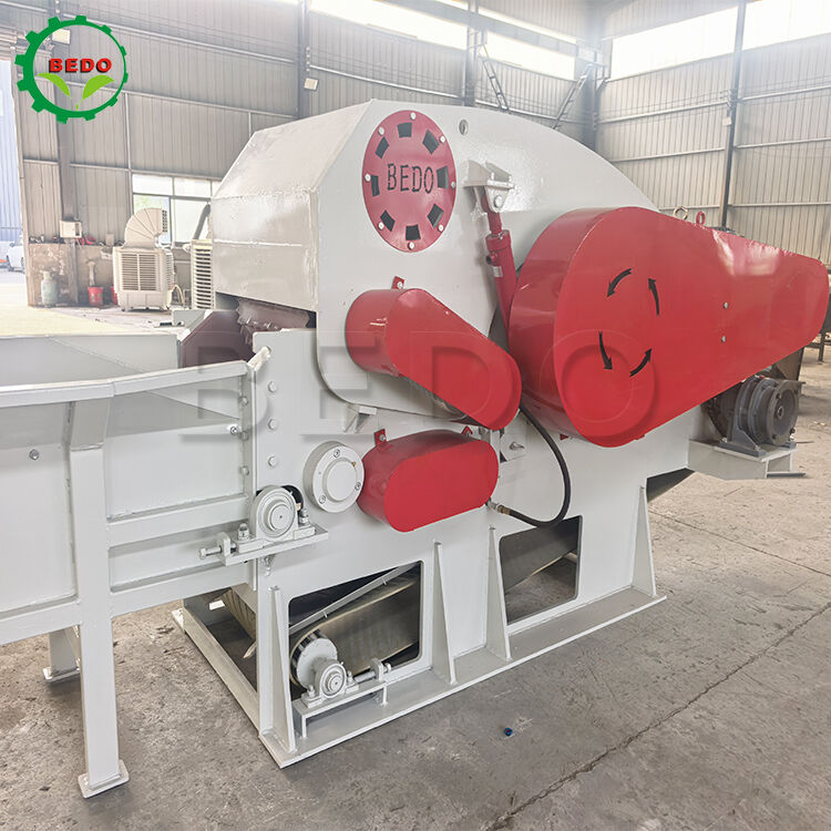 インドネシアのコイア繊維と成長するメディア生産のためのヤシ殻バイオマスシュレッダーマシン75KW電動