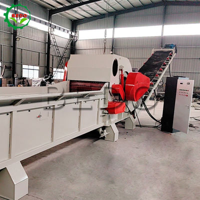 高容量 160KW 重量チェーンフィッダー ドラム・チッパー 木材粉砕機 電力発電所用