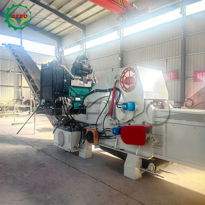 フィードコンベヤー 235HP 水力モーター 木材切断機 700x400mm 入口ドラムタイプ 産業用スレッダー