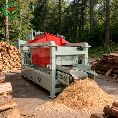 4kw ランニングパワー木の削りくず機械 400kg/h 容量の鉄骨フレームの耐久の木材処理装置
